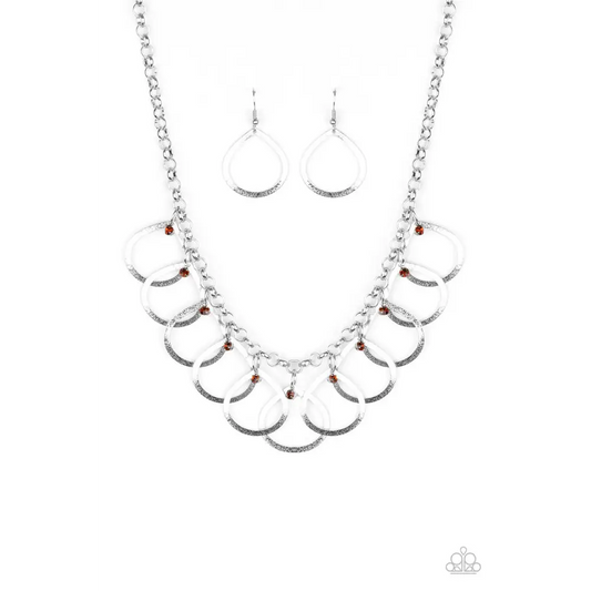 Drop by Drop - Brown Necklace - Necklaces