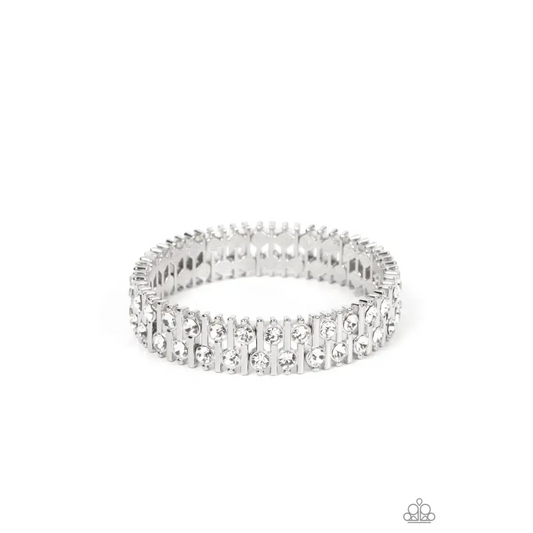 Generational Glimmer - White Bracelet - Deb's Jazzy Jems