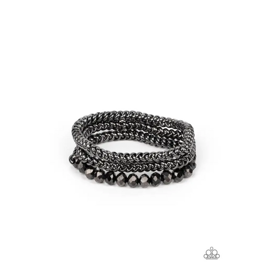Gutsy and Glitzy - Black Bracelet - Bracelets
