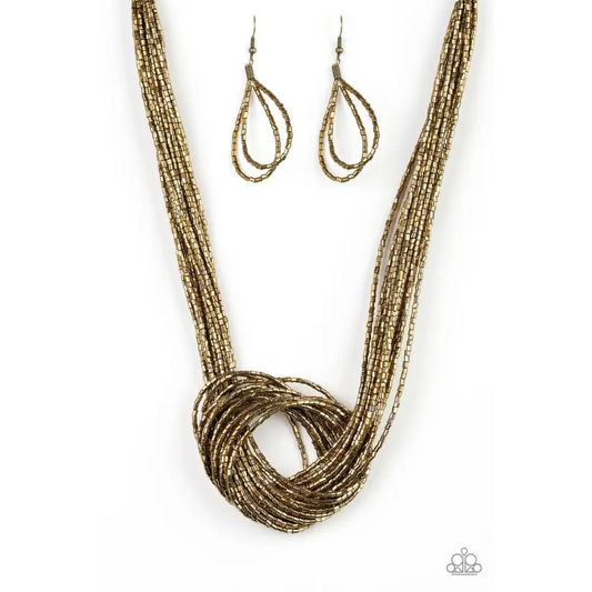 Knotted Knockout - Brass - Deb's Jazzy Jems