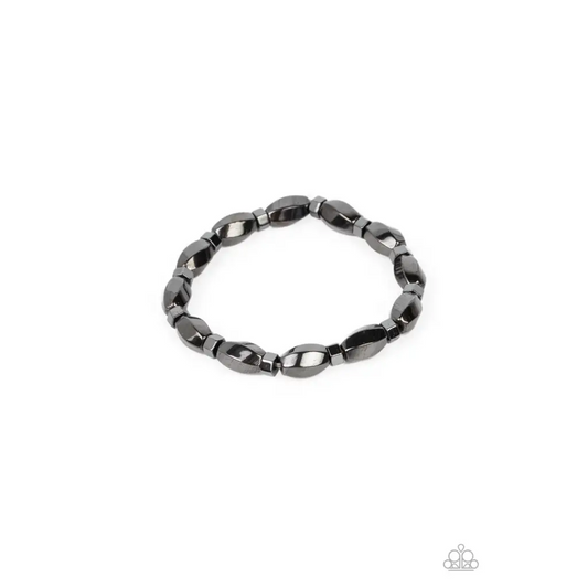 Magnetic Mantra - Black Bracelet - Bracelets