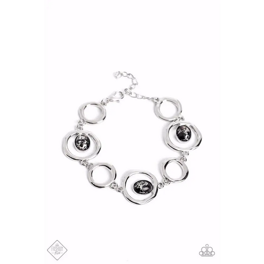 Marble Myriad - Black Bracelet - Bracelets