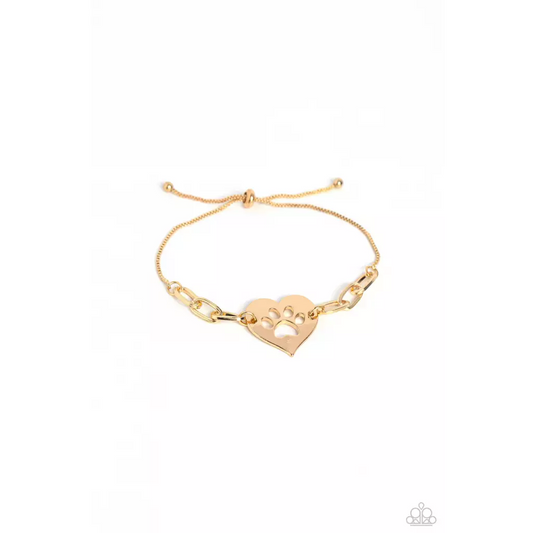PAW-sitively Perfect - Gold Bracelet - Bracelets
