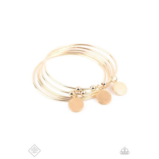 Reflective Radiance - May 2020 -  Gold Bracelet - Deb's Jazzy Jems