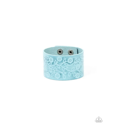 Rosy Wrap Up - Blue Bracelet - Deb's Jazzy Jems