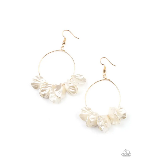 Sailboats and Seashells - Gold Earrings - Earrings