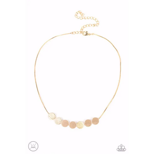 Slimmer Glimmer - Gold Necklace - Necklaces