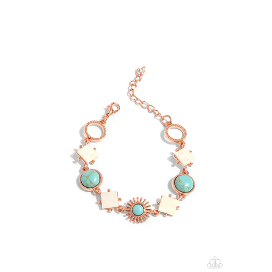 Sunburst Splendor - Copper Bracelet - Bracelets