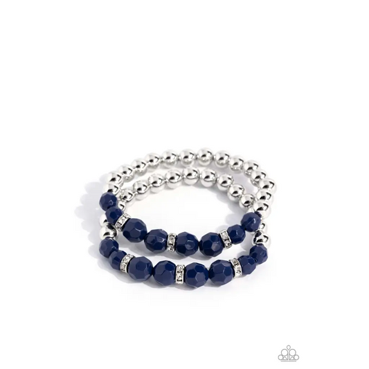 Two by Two Twinkle - Blue Bracelet - Bracelets