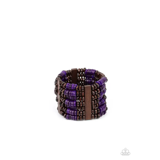 Vacay Vogue - Purple Bracelet - Deb's Jazzy Jems