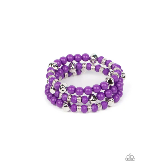 Vibrant Verve - Purple Bracelet - Deb's Jazzy Jems