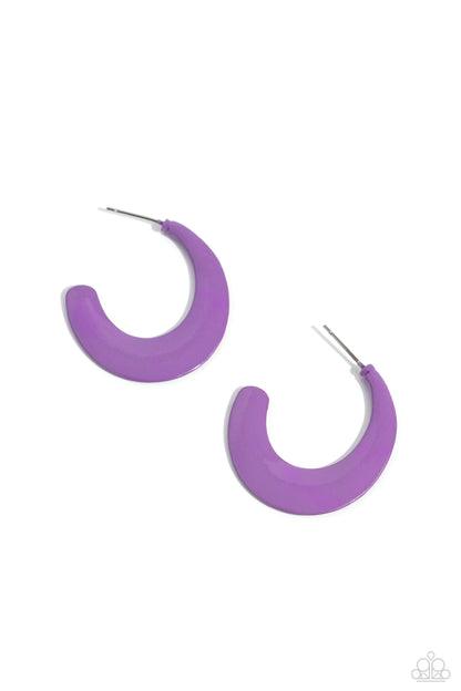 Fun-Loving Feature - Purple Earrnings