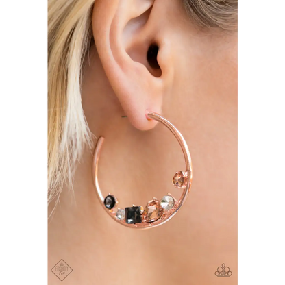 Attractive Allure - Rose Gold Earrings - Earrings