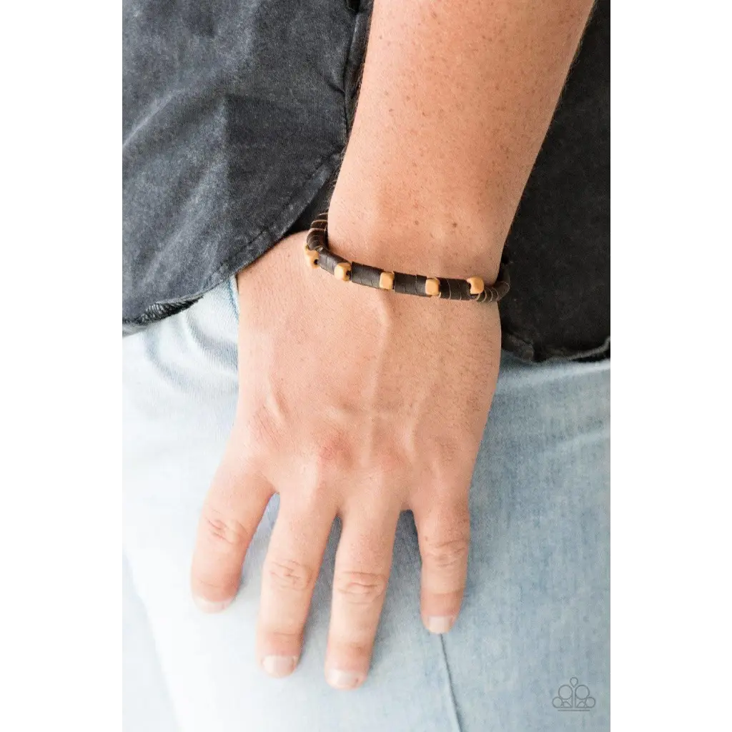 Backwoods Backpacker -  Brown Bracelet - Deb's Jazzy Jems