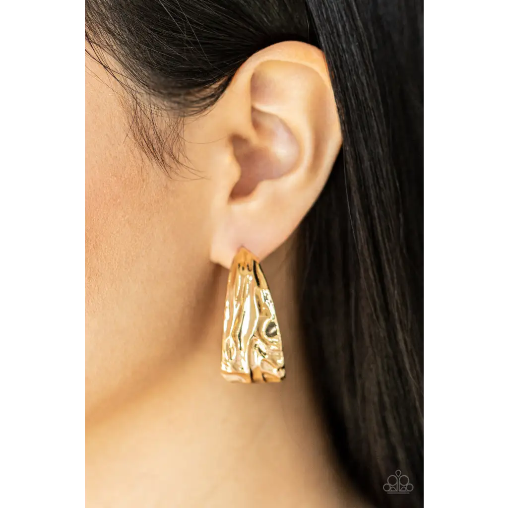 Badlands and Bellbottoms - Gold Earrings - Earrings