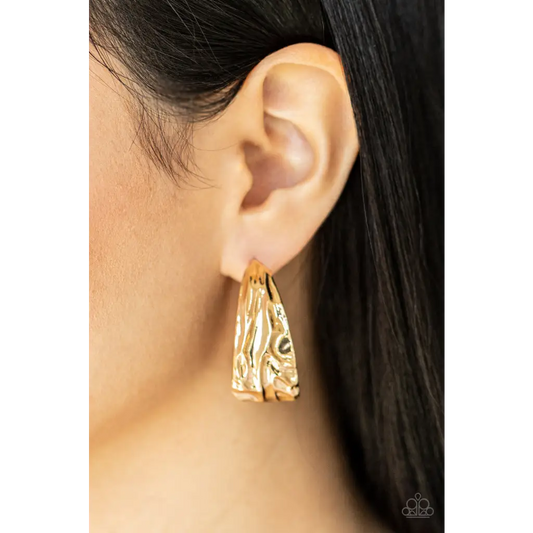 Badlands and Bellbottoms - Gold Earrings - Earrings