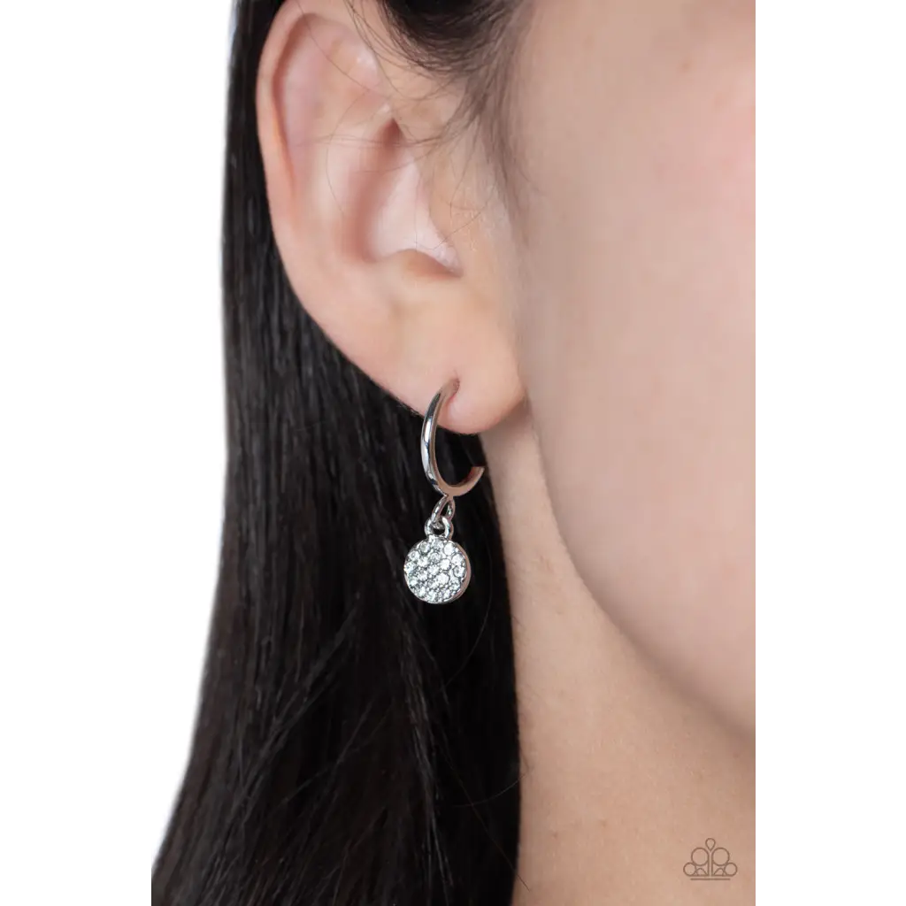 Bodacious Ballroom - White Earrings - Earrings