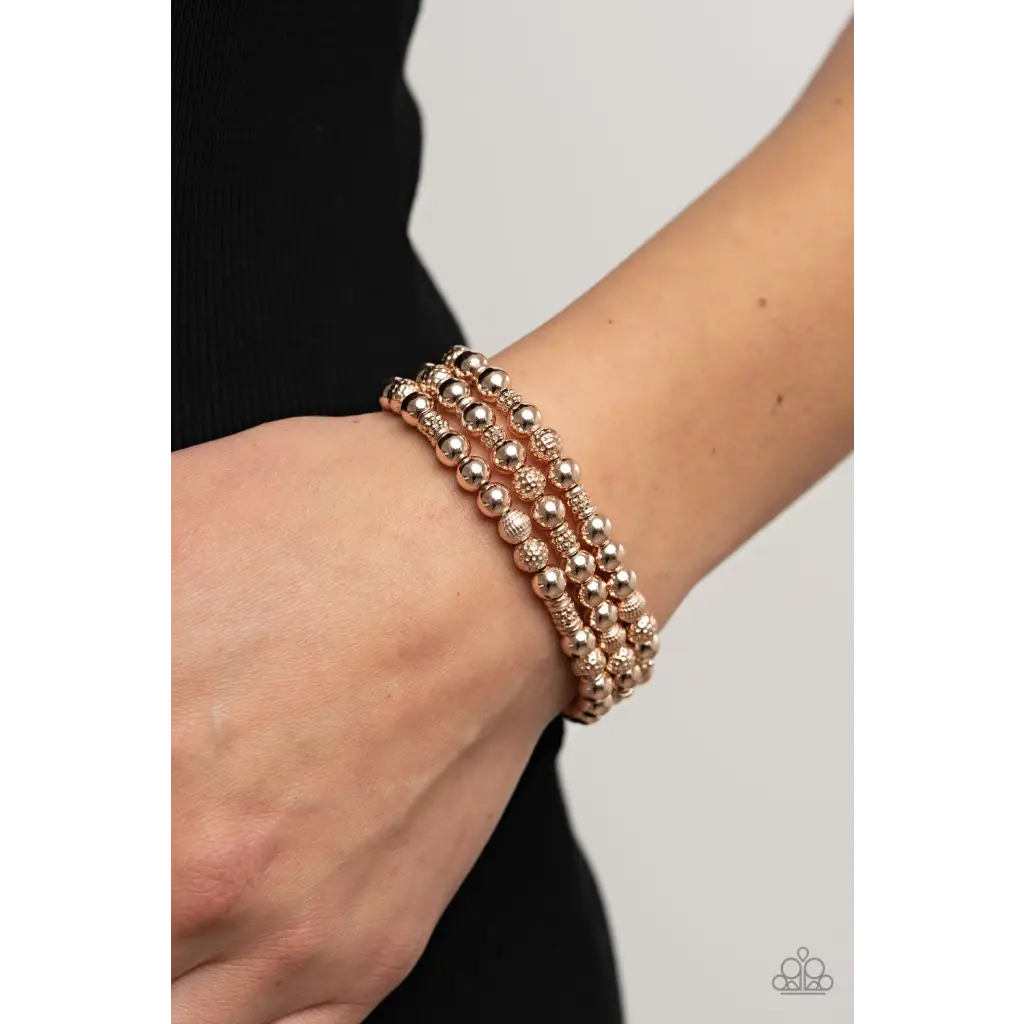 Boundless Boundaries - Rose Gold Bracelet - Bracelets