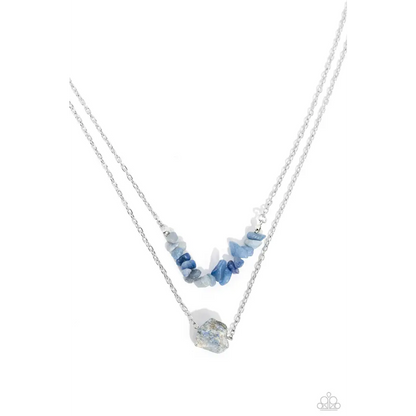 Chiseled Caliber - Blue Necklace - Necklaces