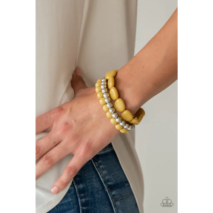 Color Venture - Yellow Bracelet - Deb's Jazzy Jems