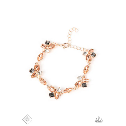 Colorful Captivation - Rose Gold Bracelet - Bracelets