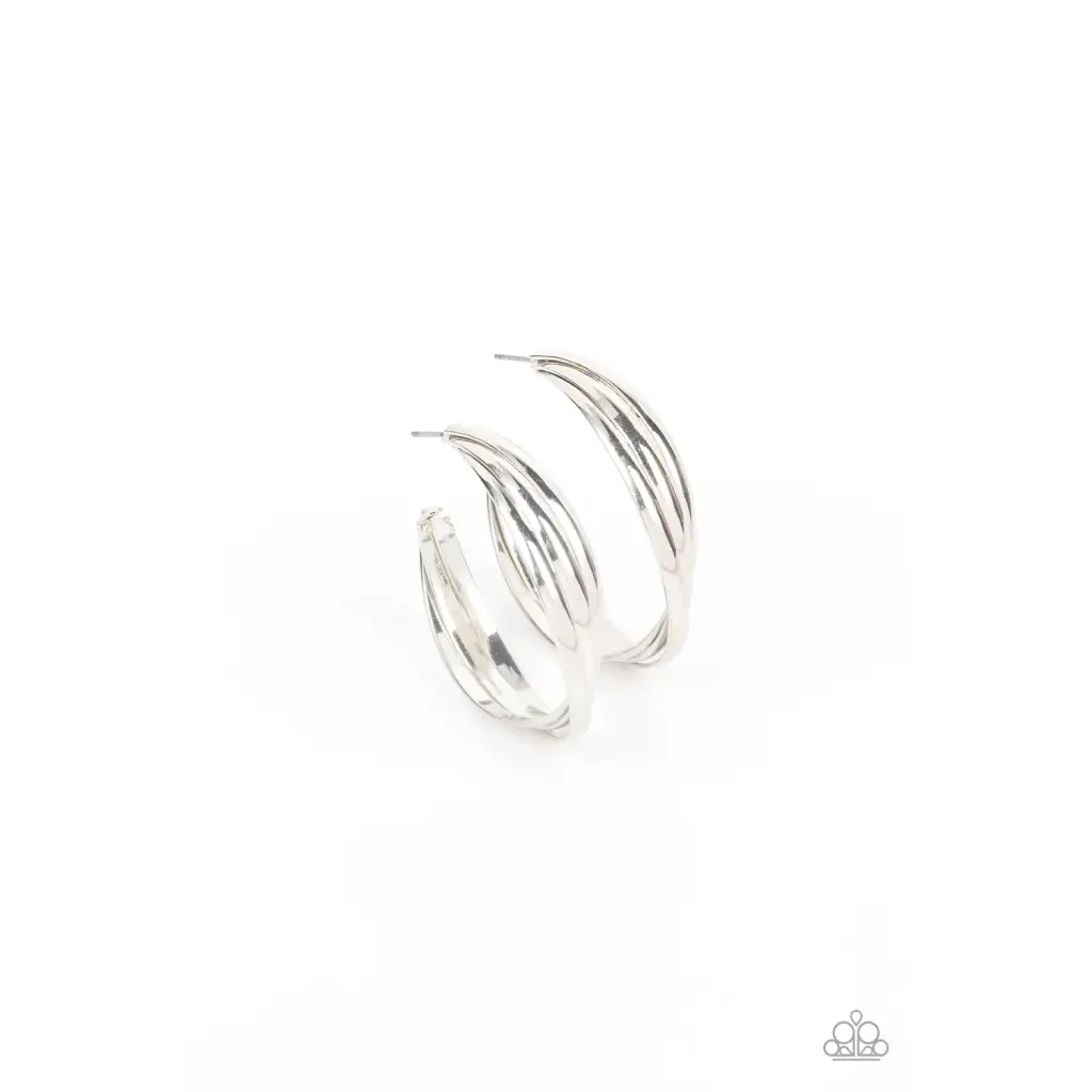 Curvy Charmer - Silver Earrings - Deb's Jazzy Jems