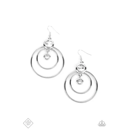 Dapperly Deluxe - White Earrings - Earrings