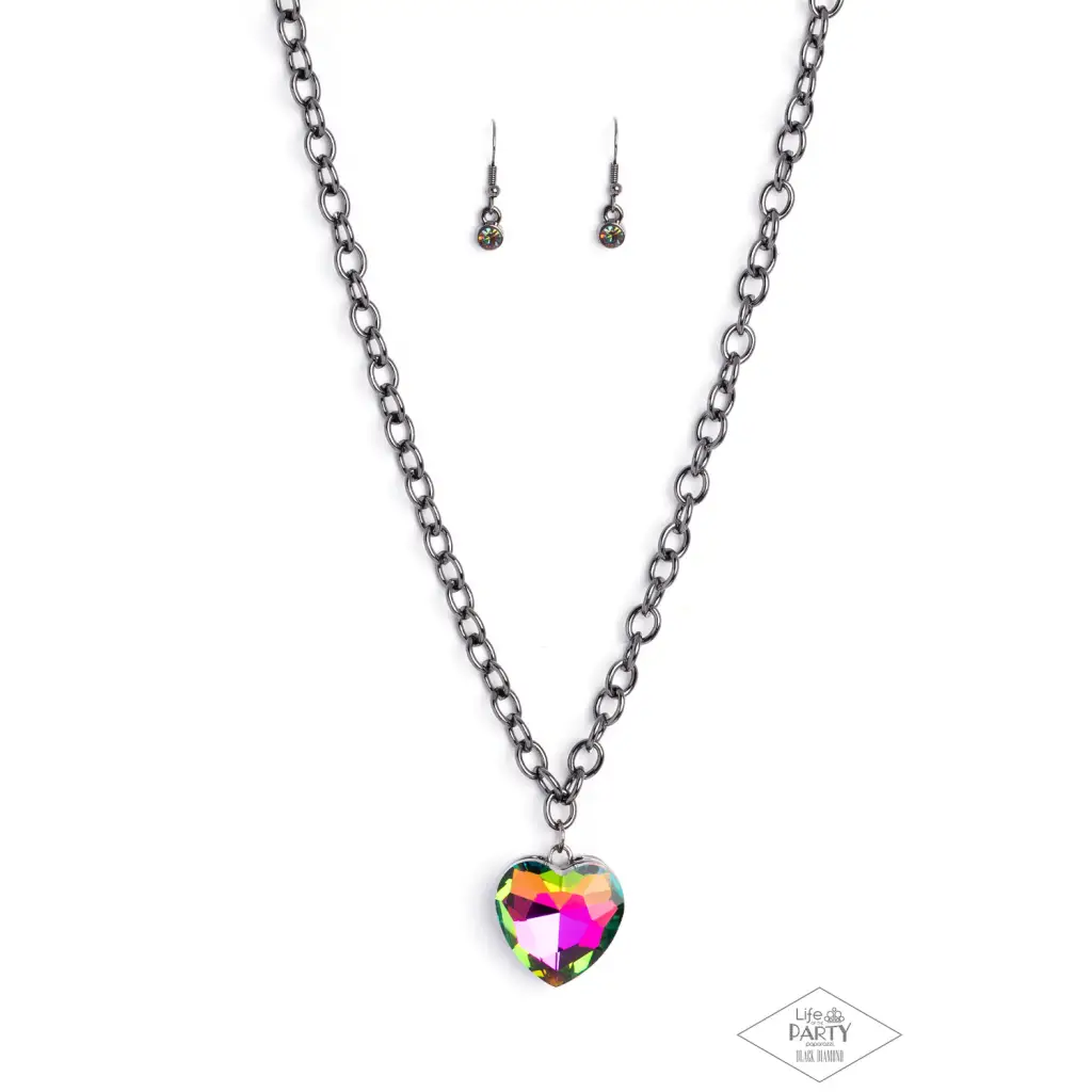 Flirtatiously Flashy - Multi Necklace - Necklaces