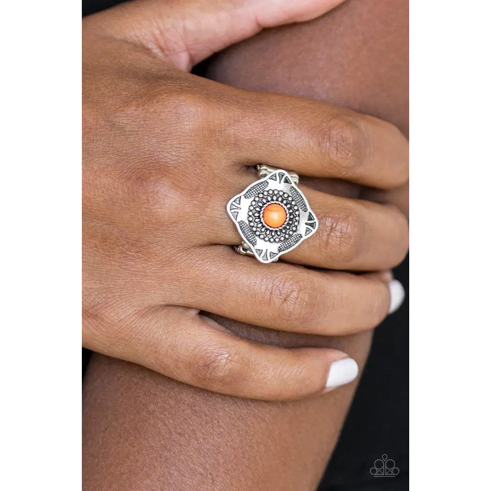 Four Corners Fashion - Orange Ring - Deb's Jazzy Jems