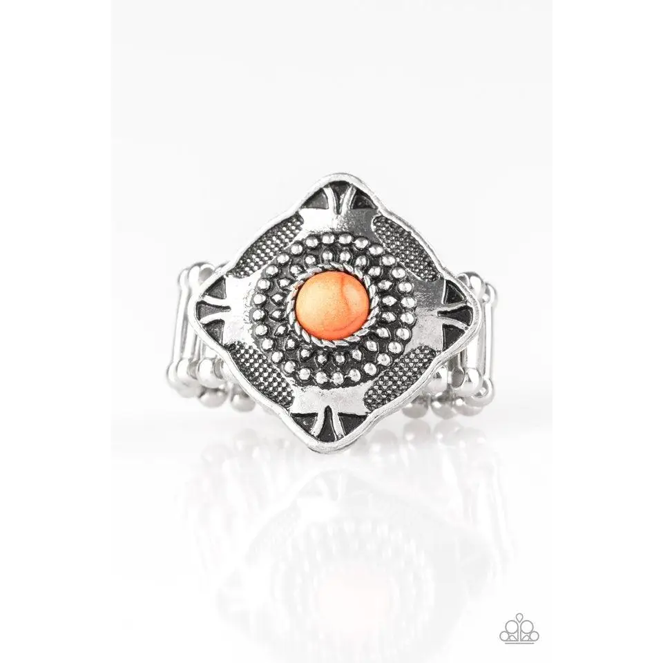 Four Corners Fashion - Orange Ring - Deb's Jazzy Jems