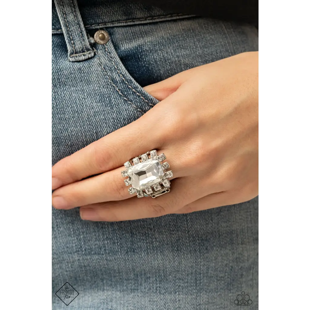 Galactic Glamour - White Ring - Rings