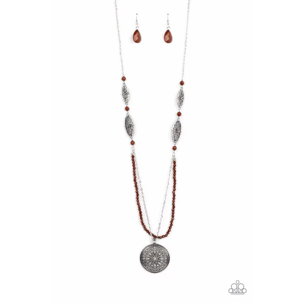 Garden of Grace - Brown Necklace - Necklaces