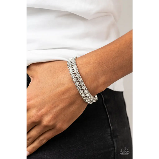 Generational Glimmer - White Bracelet - Deb's Jazzy Jems