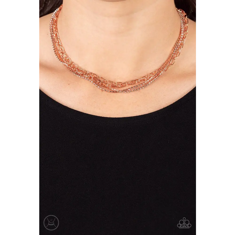 Glitter & Gossip - Copper Necklace - Necklaces