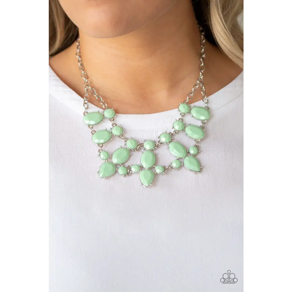 Goddess Glow - Green Necklace - Necklaces