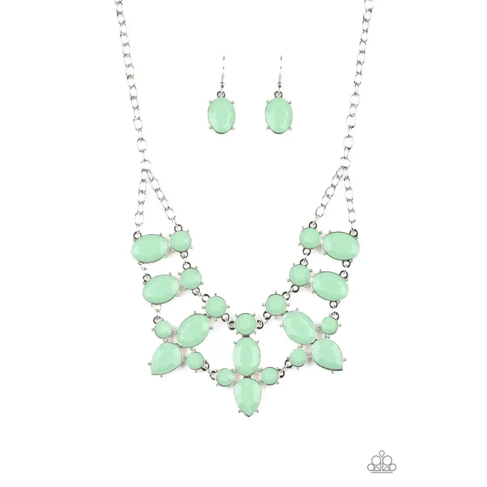 Goddess Glow - Green Necklace - Necklaces