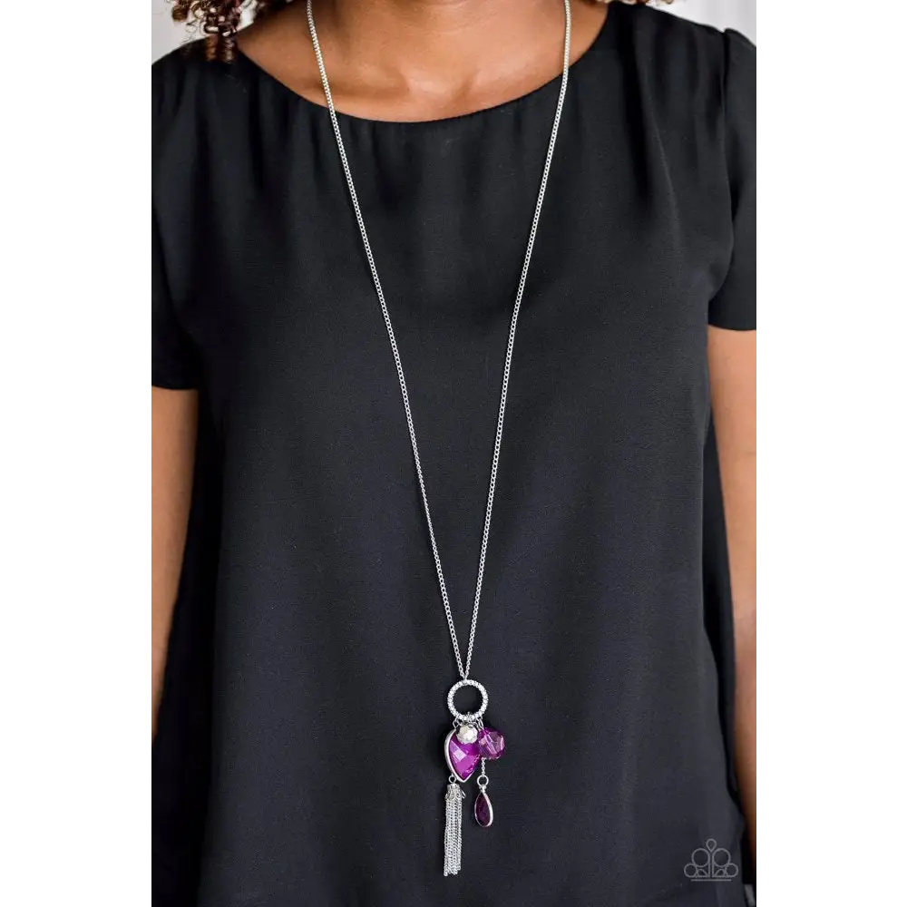 Haute Heartbreaker - Purple Necklace - Deb's Jazzy Jems