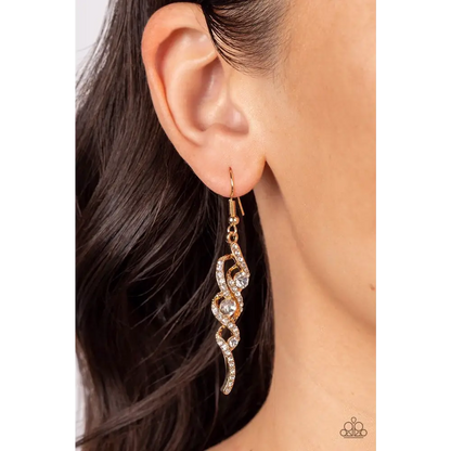 Highly Flammable - Gold Earrings - Earrings