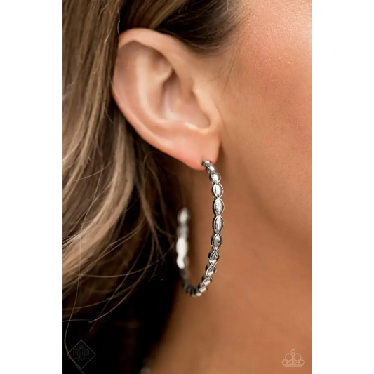 Hoop Hype - Silver Earrings - Earrings