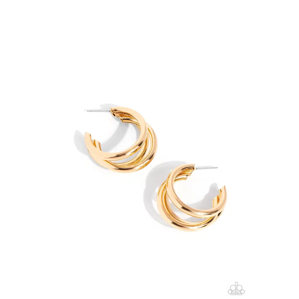 HOOP of the Day - Gold Earrings - Earrings