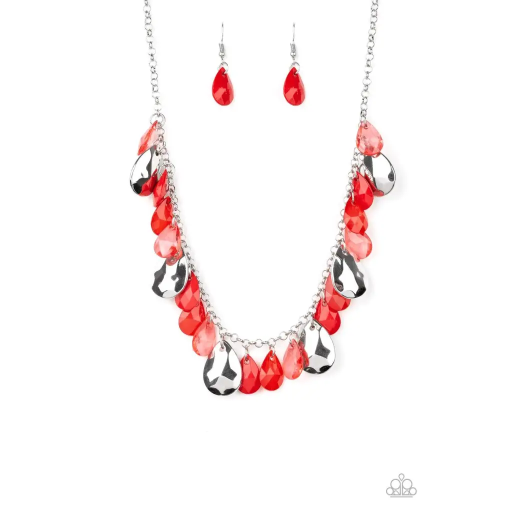 Hurricane Season - Red Necklace - Deb's Jazzy Jems