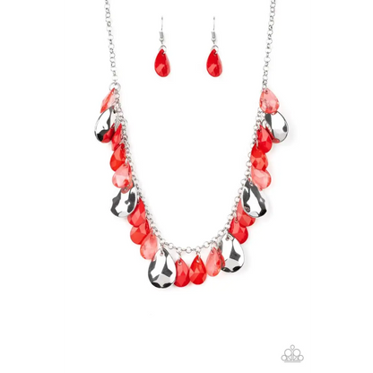 Hurricane Season - Red Necklace - Deb's Jazzy Jems