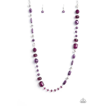 Juicy Gossip - Purple Necklace - Necklaces