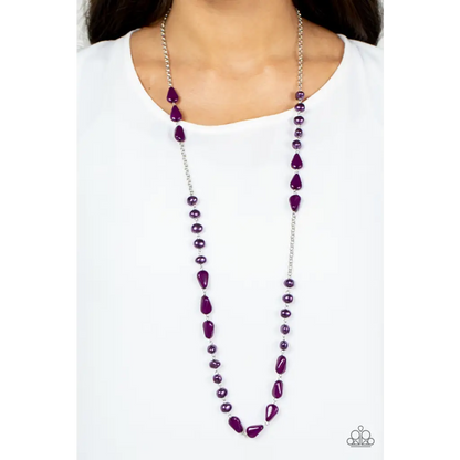 Juicy Gossip - Purple Necklace - Necklaces