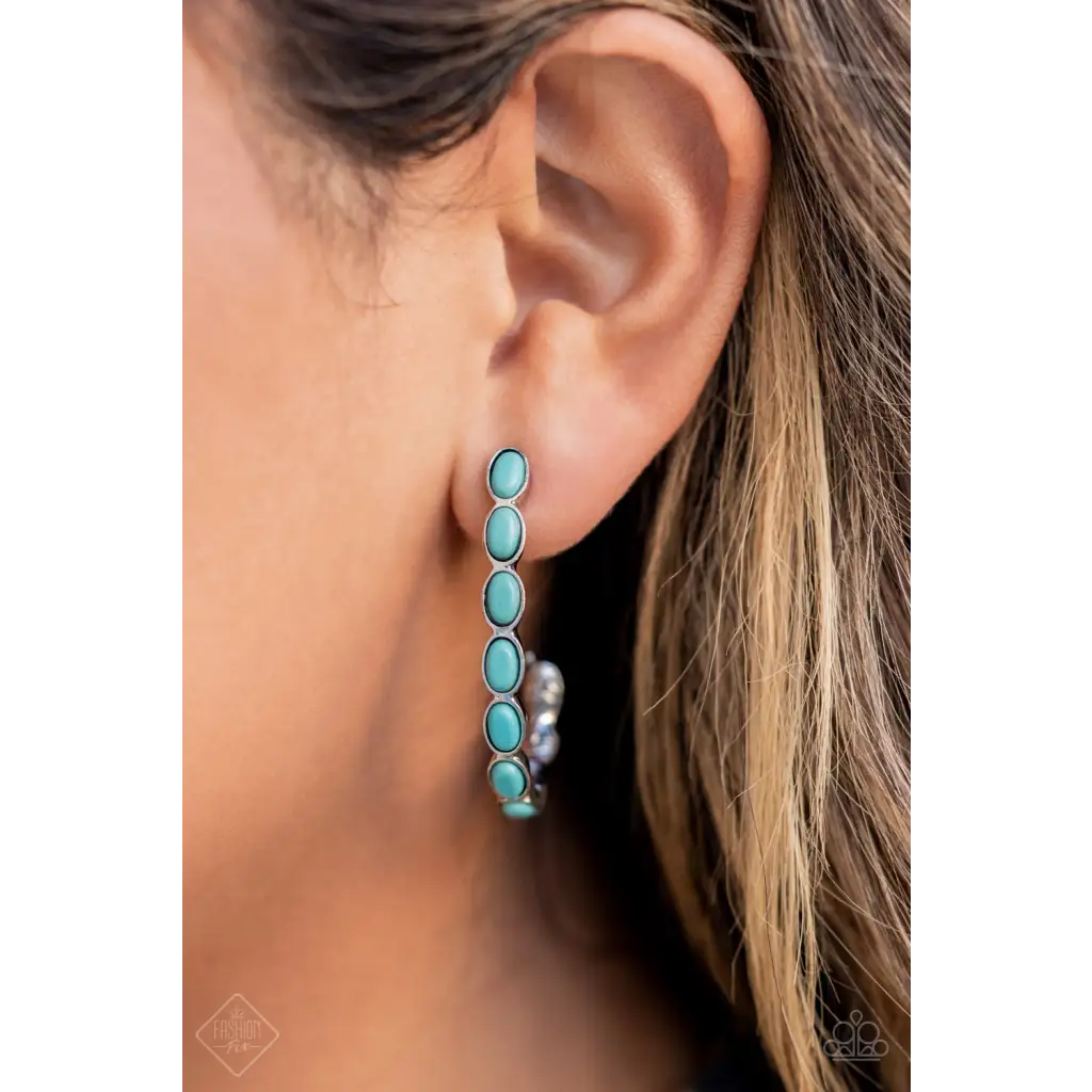 Kick Up a SANDSTORM - Blue Earrings - Earrings