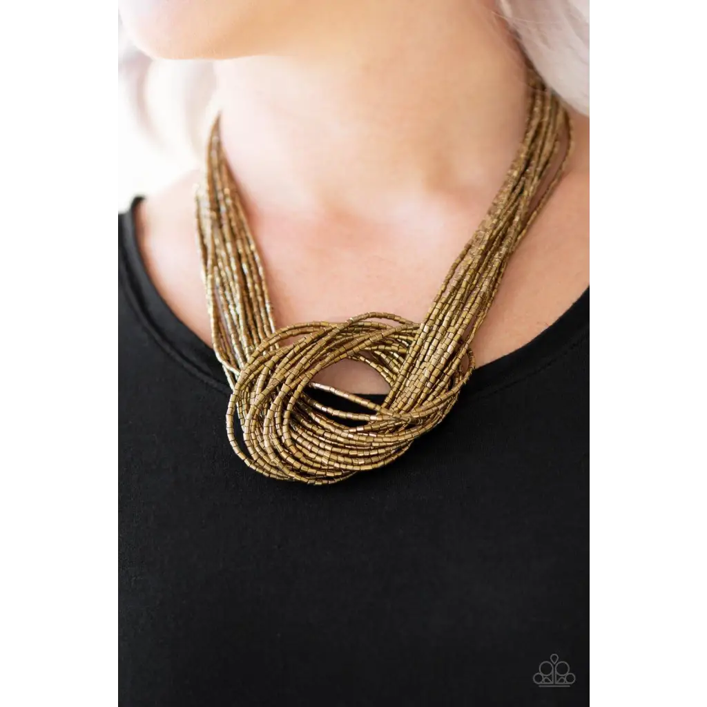 Knotted Knockout - Brass - Deb's Jazzy Jems