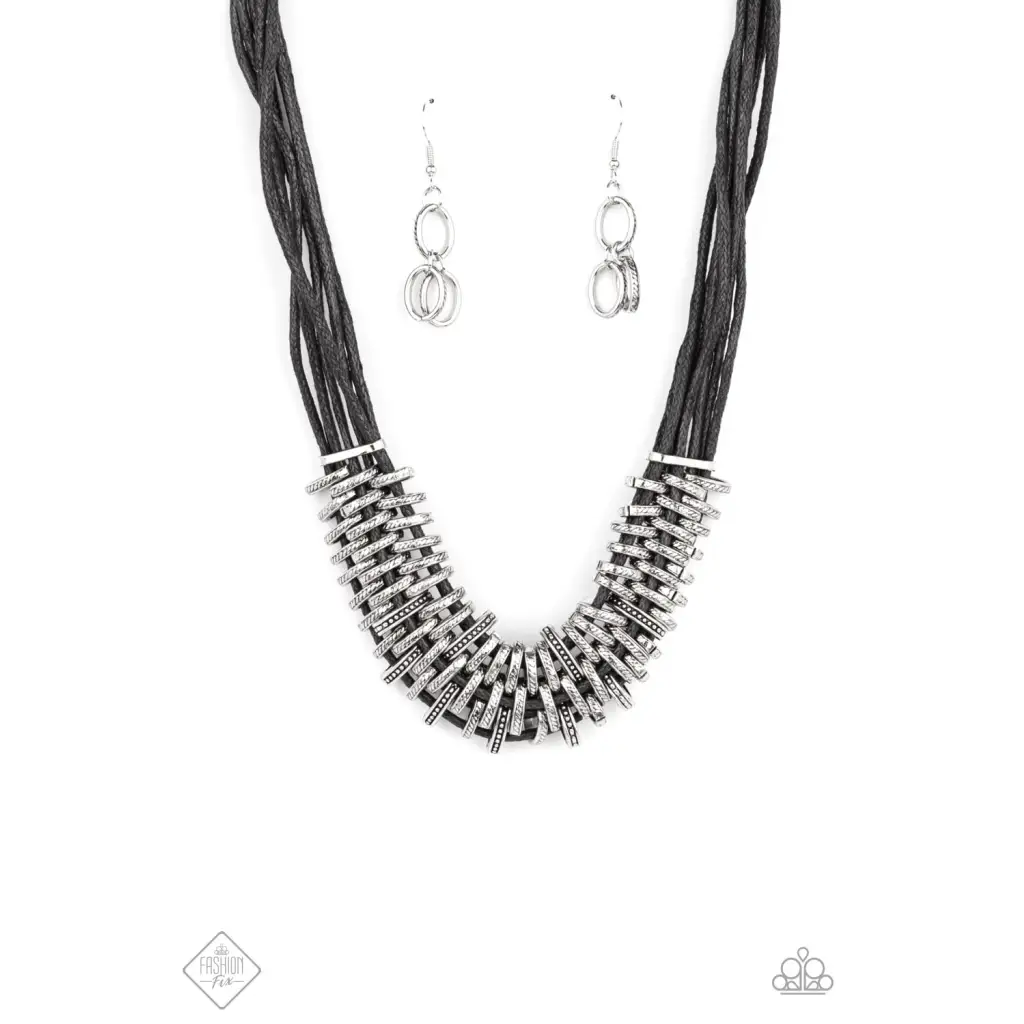 Lock Stock and SPARKLE - Black Necklace - Necklaces