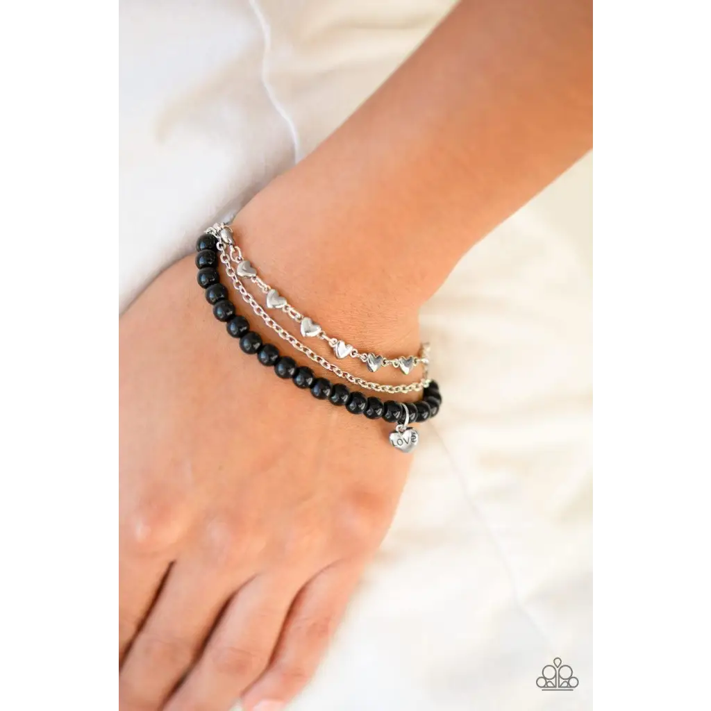 Love Like you Mean It - Black Bracelet - Deb's Jazzy Jems