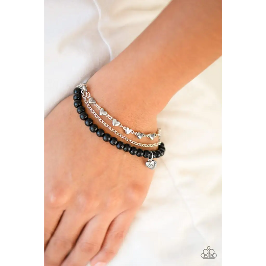 Love Like you Mean It - Black Bracelet - Deb's Jazzy Jems