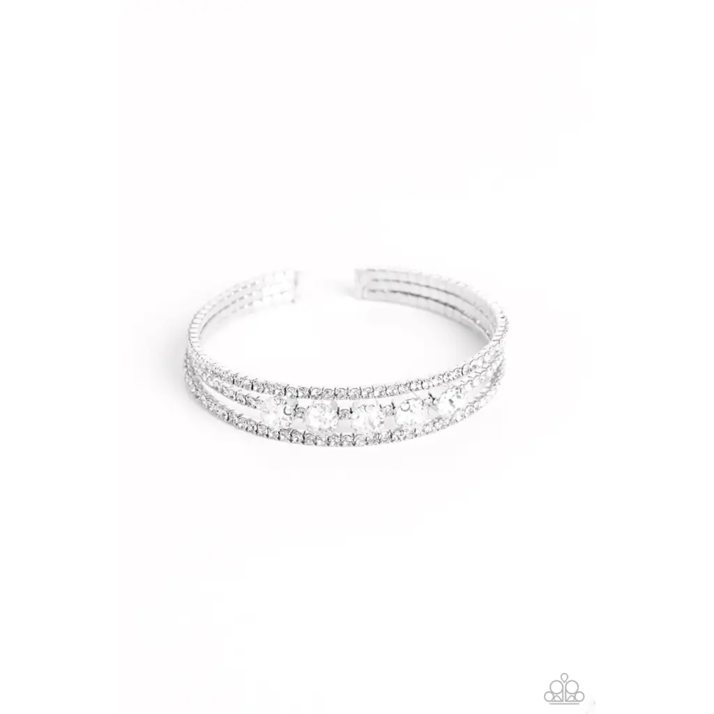 Lucid Layers - White Bracelet - Bracelets